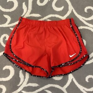 Nike Black and Red Dri-FIT Shorts